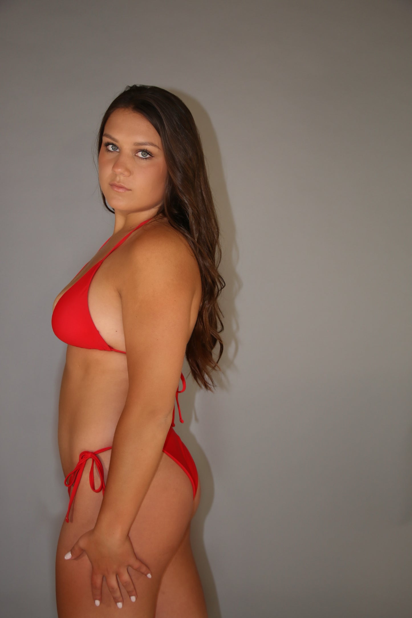 Lina Tie Bikini Bottoms - RED